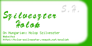 szilveszter holop business card